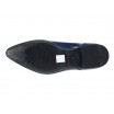 Pánské kožené společenské boty lesklé modré 481