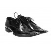 Pánské kožené extravagantní boty černé ID: 568