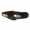 Pánské kožené extravagantní boty černé ID: 567