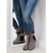 Kotníkové boty v šedé barve
