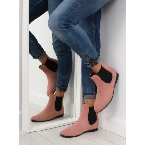 Kotníkové boty růžové