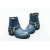 Dámské kožené boty tmavě modré PT452
