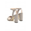 Letní sandály pro dámy v šedé barvě