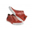 Pánské kožené sportovní boty červené PT146