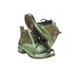 Pánské zimní boty zelené barvy