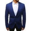 Stylové pánské sako s kapsami v modré barvě