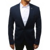 Elegantní pánské sako s kapsou v modré barvě