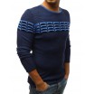 Pánský pletený svetr tmavě modré barvy