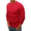 Elegantní pánský svetr v červené barvě