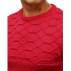 Elegantní pánský svetr v červené barvě