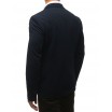 Tmavě-modré pánské sako k riflím se zapínáním na jeden knoflík