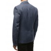 Neformální modré pánské sako na každou příležitost s módní podšívkou