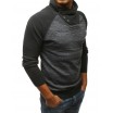 Sportovní pánský svetr přes hlavu v tmavě-šedé barvě