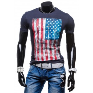 Sportovní pánské trička s vlajkou USA 100% bavlna