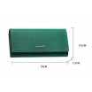 Stylová smaragdově zelená listová dámská peněženka