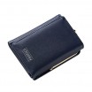Tmavě-modrá malá dámská peněženka s rámečkovým uzamykáním