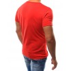 Stylové jednobarevné tričko červené barvy