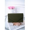 Módní dámská sametová kabelka do ruky v trendy zelené barvě
